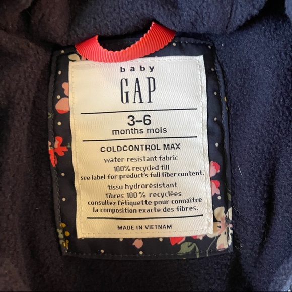 Baby Gap Bear Puff Coat 3-6 Months - Picture 2 of 2